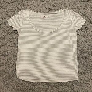 Hollister striped shirt-sleeve tee